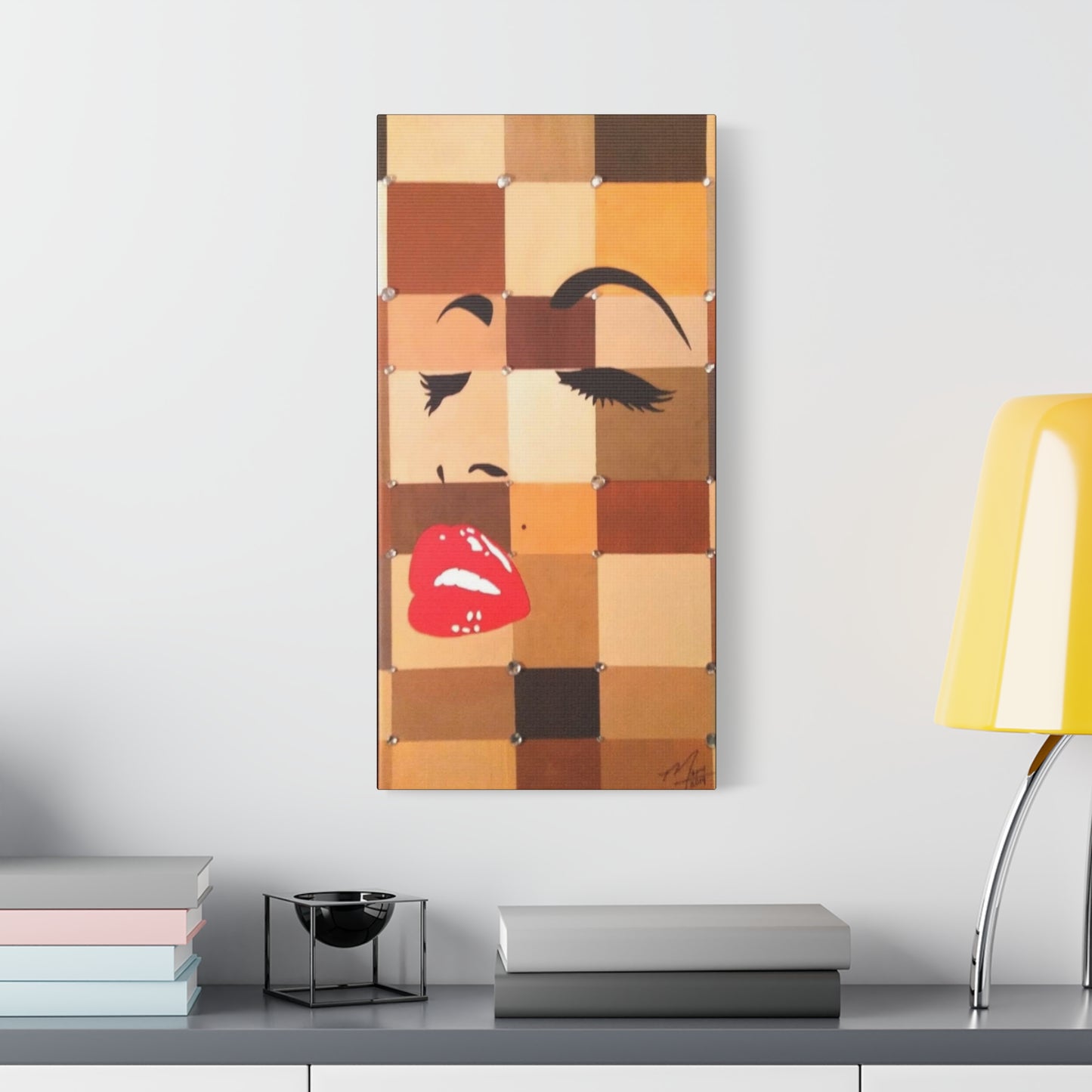 12"x24" Flexin My Complexion Canvas Print