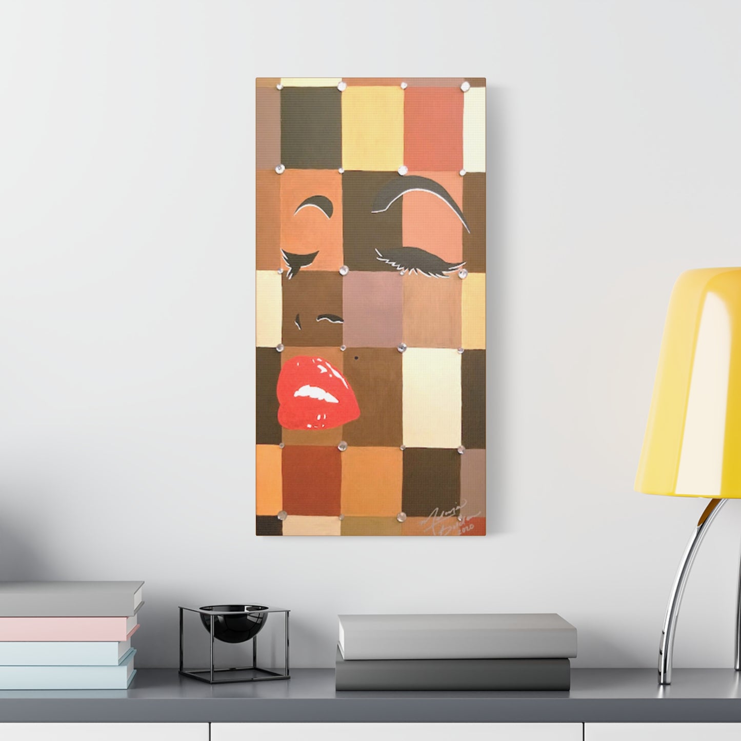 12"x24" Flexin My Complexion II Canvas Print