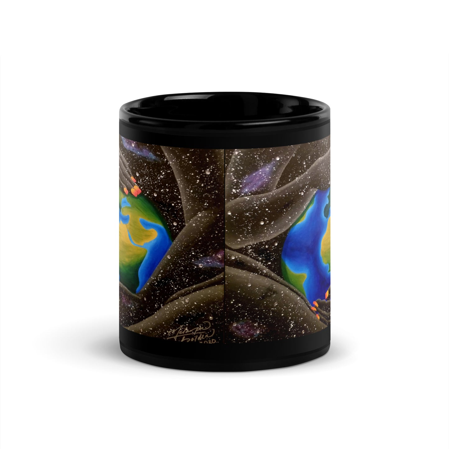 "Birth of a Nation" Black Glossy Mug