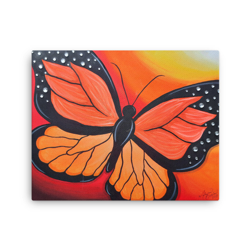 16"x20" Monarch Emerges Canvas Print