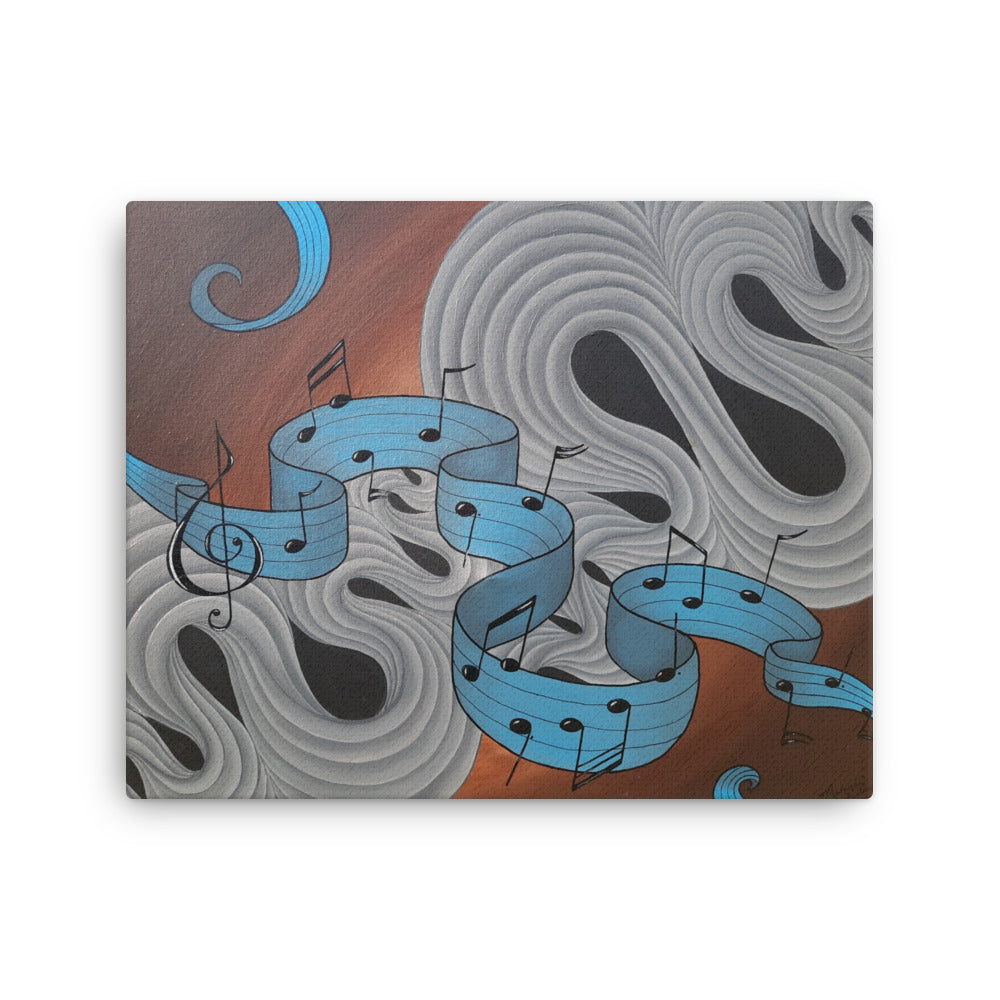 16"x20" Musical Energy Canvas Print