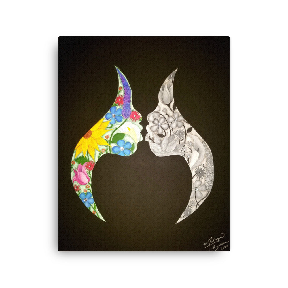 16"x20" Reflection of Perception Canvas Print