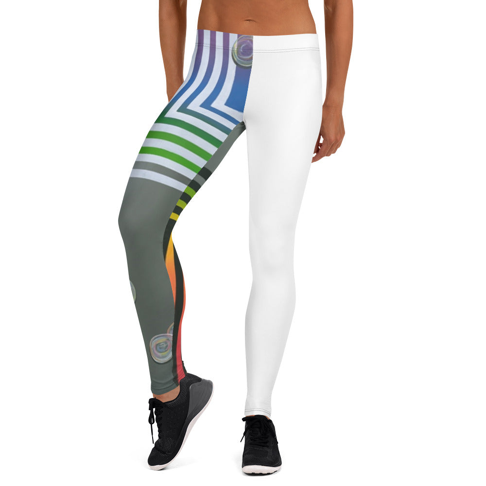 "Chakra Enlightenment" Leggings (White)