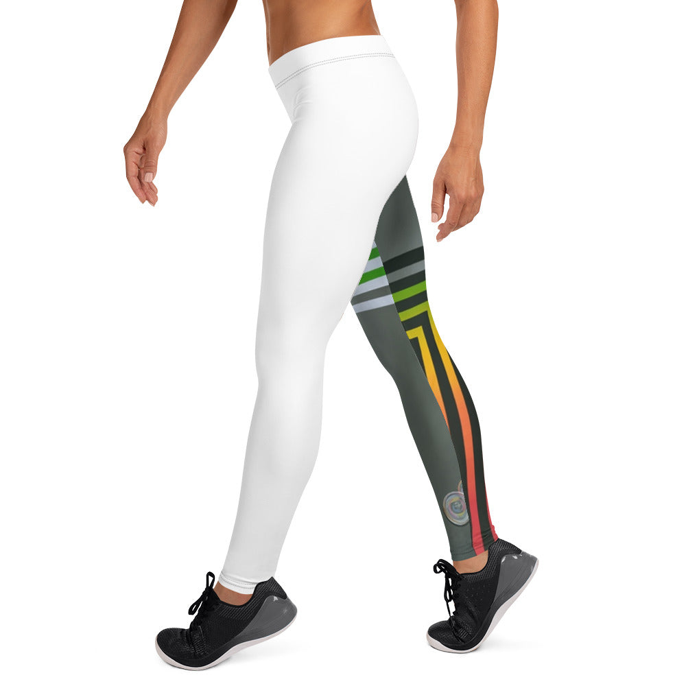 "Chakra Enlightenment" Leggings (White)